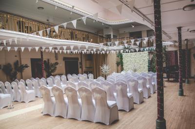 An image of Winter garden set up or a wedding